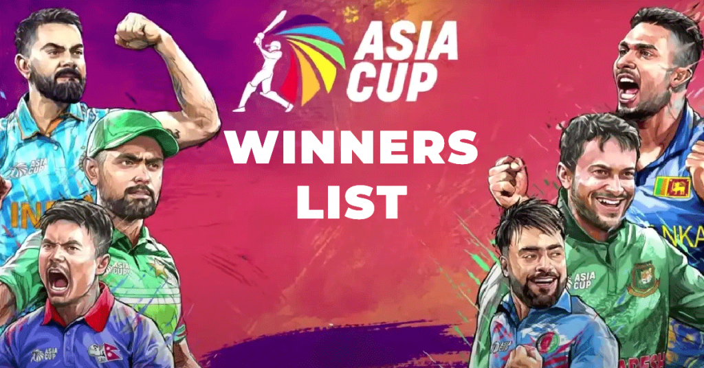 Asia cup winner list