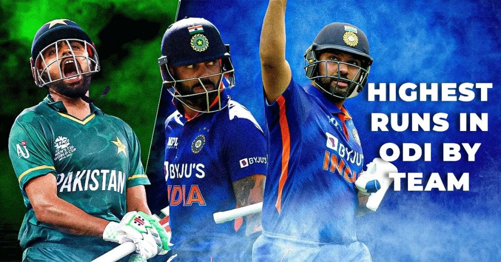 highest runs in odi by team