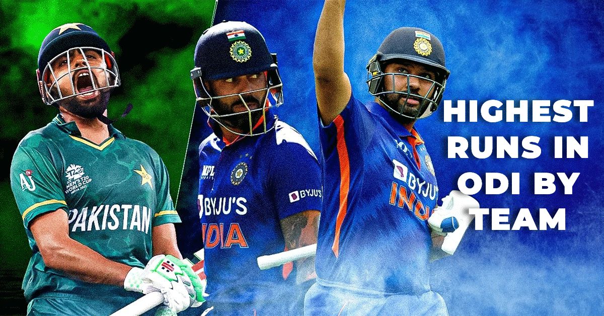 highest runs in odi by team