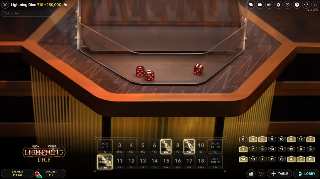 Lightning Dice Evolution