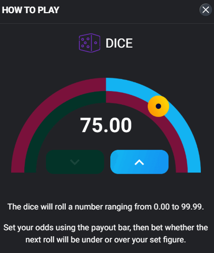 How to play Spribe dice