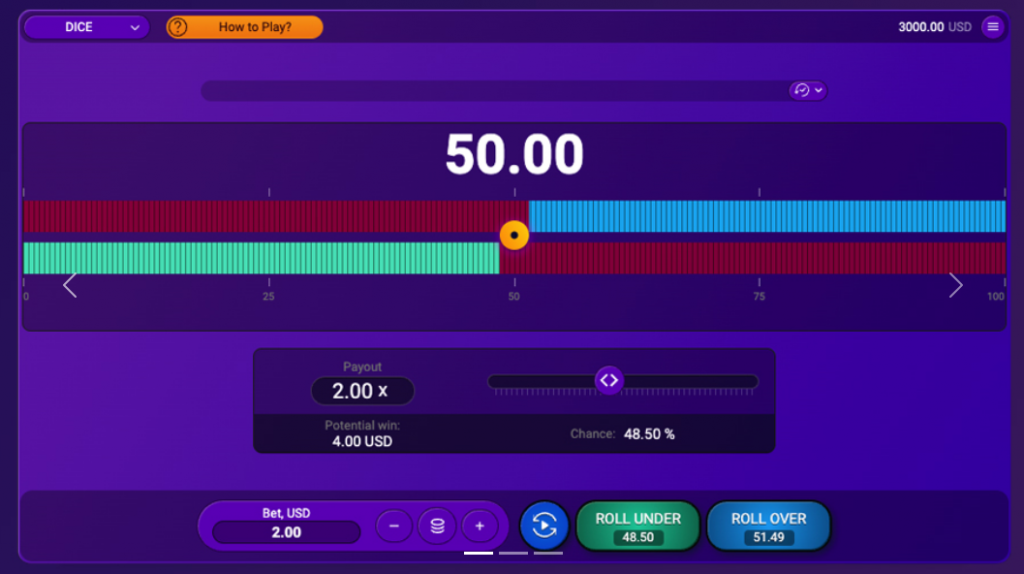 Spribe Dice Dashboard