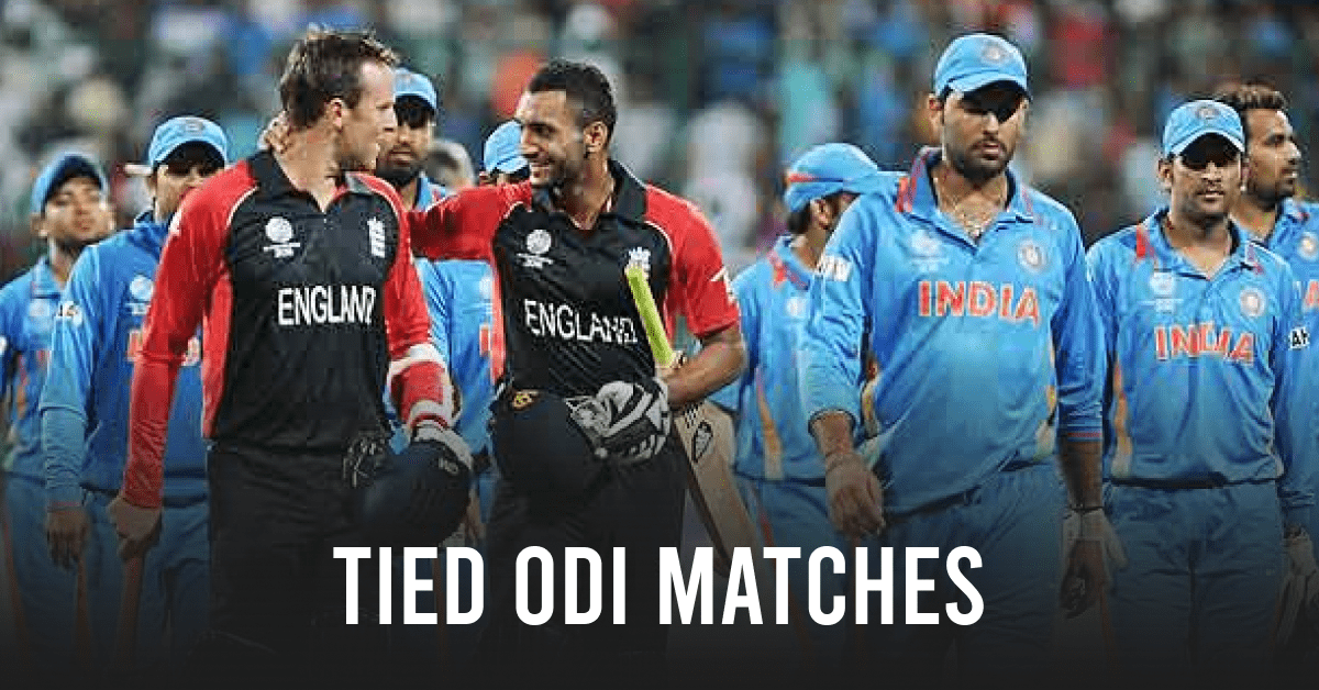 tied odi matches