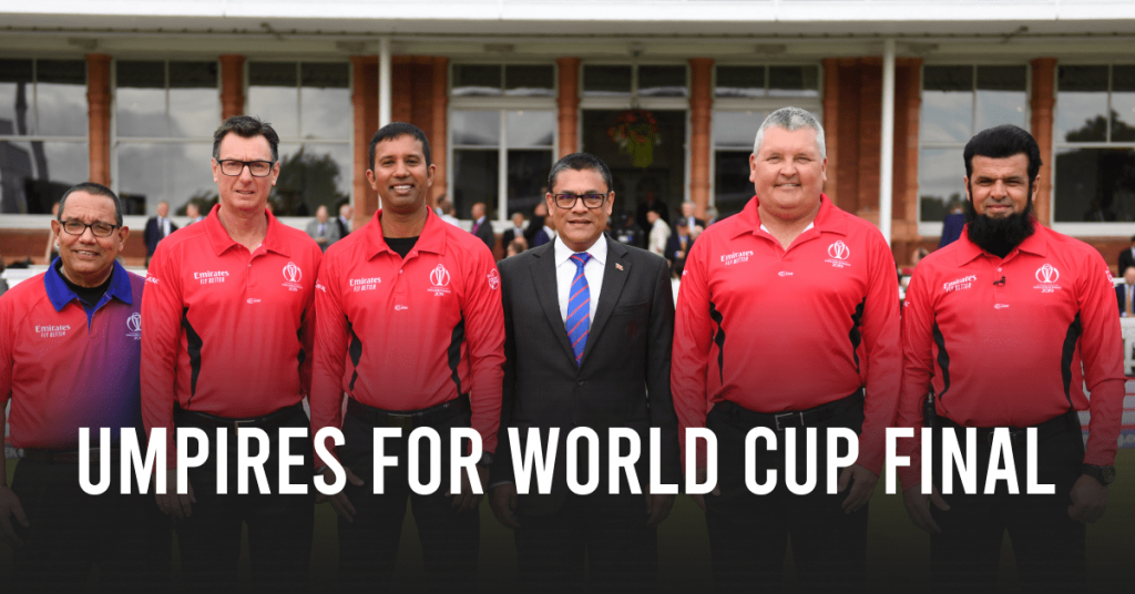 Umpires for World Cup final