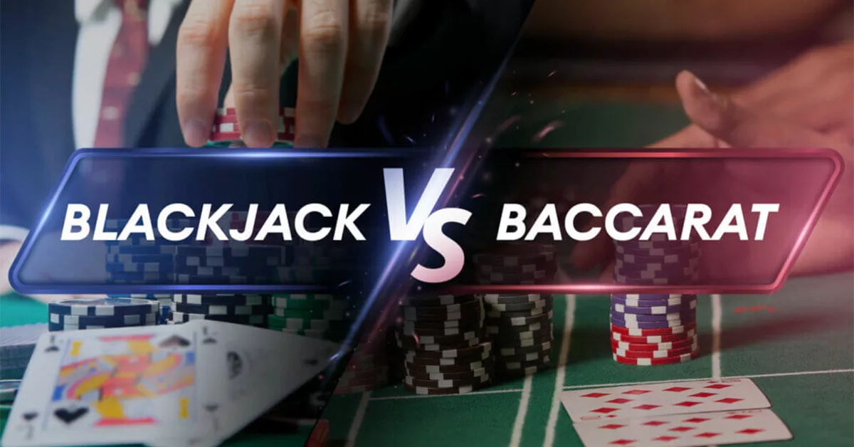 Blackjack and Baccarat Game Boards Displayed
