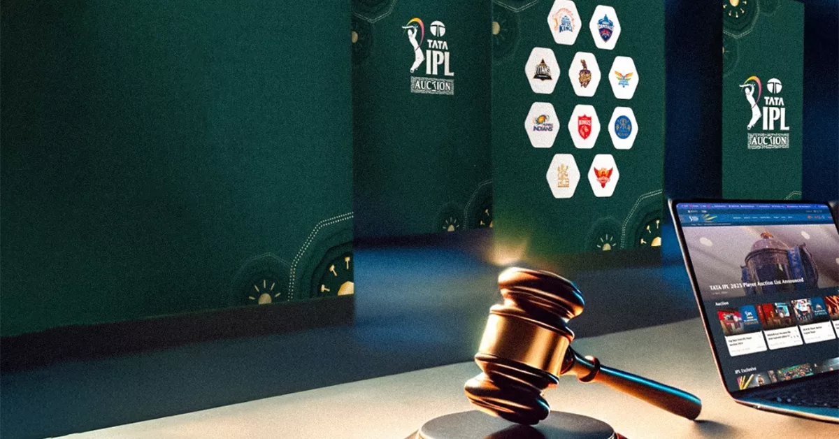 Golden gavel on IPL auction table
