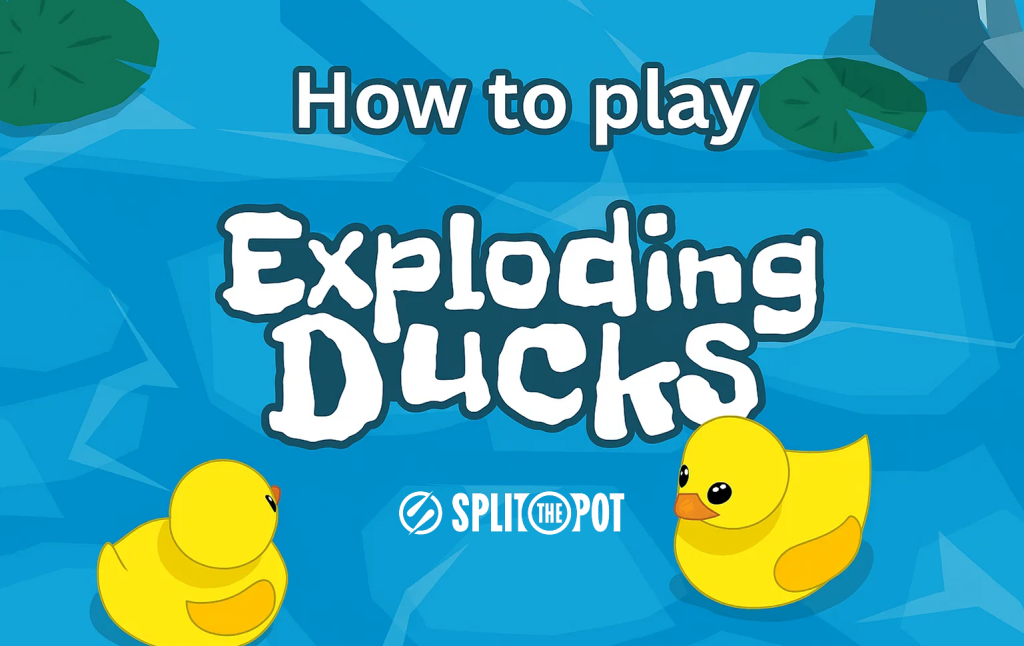 How to play exploding ducks, 2 ducks floating on a river